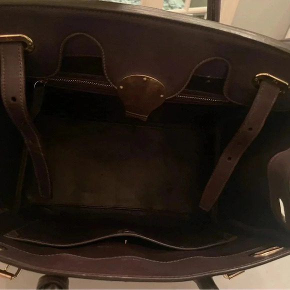 Ralph Lauren Collection Ricky 33 Bag Wool Leather Runway 2005 Satchel Purse - Picture 11 of 11